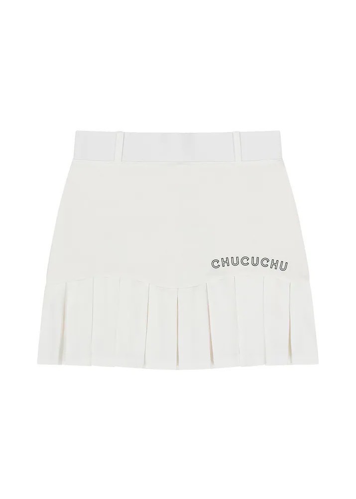 CHUCUCHU 小百摺裙（白）
