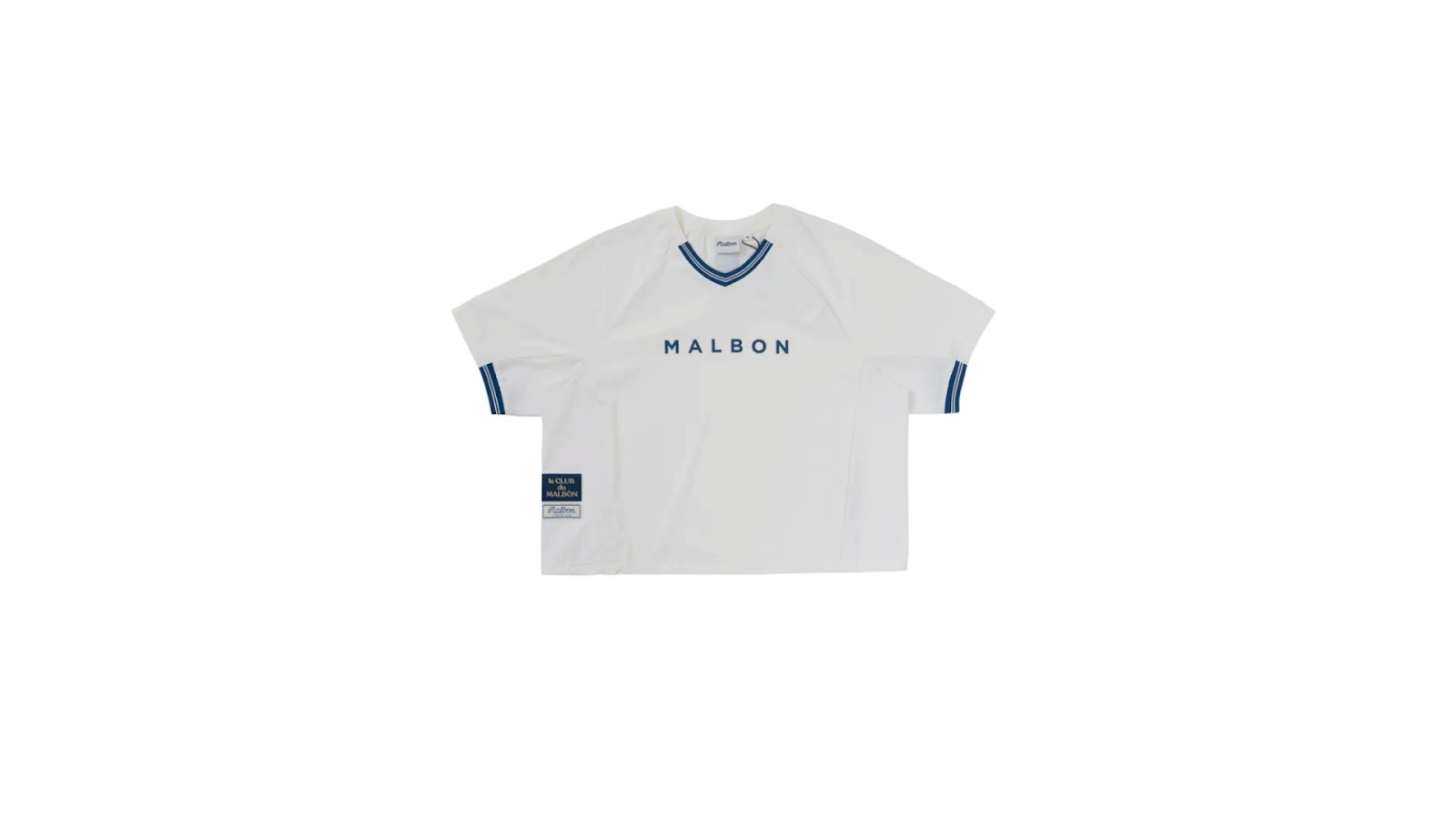 Malbon Golf 拼色V領衫（白）