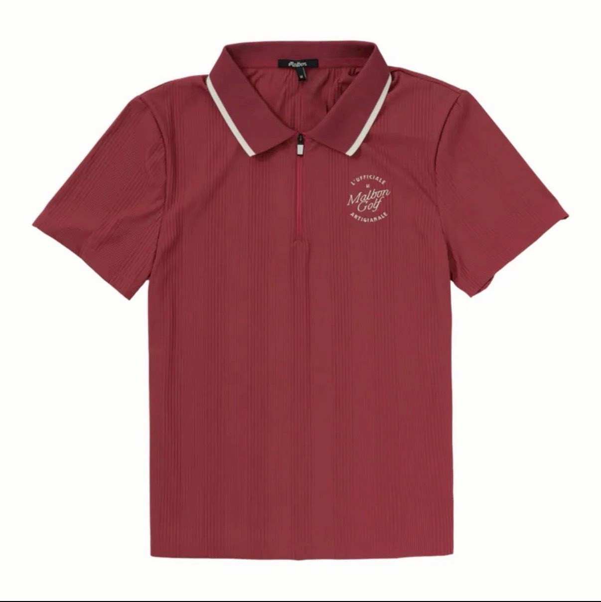 Malbon Golf Polo衫（酒紅）