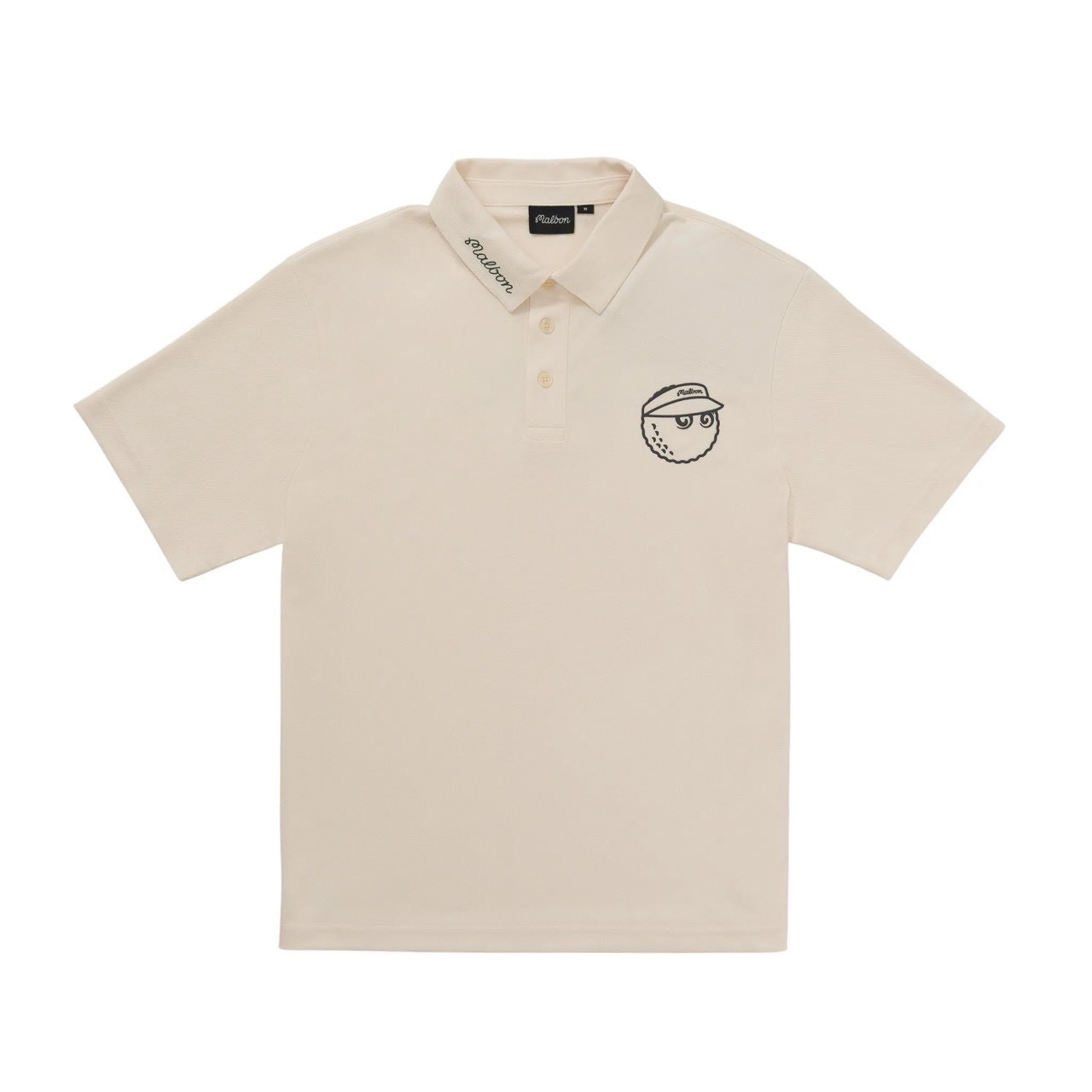 Malbon Golf Polo衫-娃（奶油色）